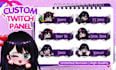 make custom twitch panel, twitch emotes for your stream