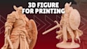 sculpt 3d model, character, toy and action figure for 3d printing and rendering