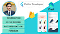 build flutter mobile app, android, ios and API integration