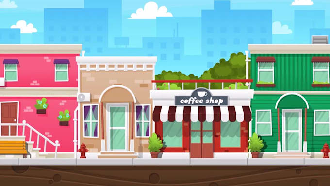create vector style background for your video games