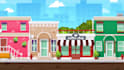 create vector style background for your video games