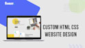 design static websites in html, css, bootstrap