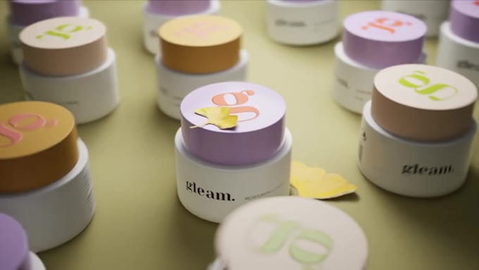create custom cosmetic 3d product modeling and animation