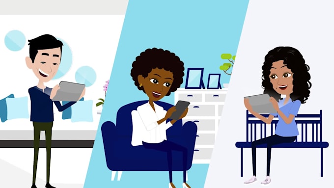 create a 2d animated video