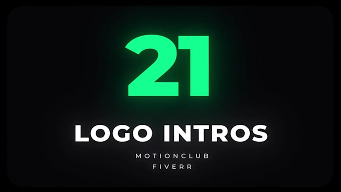 do animated logo animation and youtube intro outro video