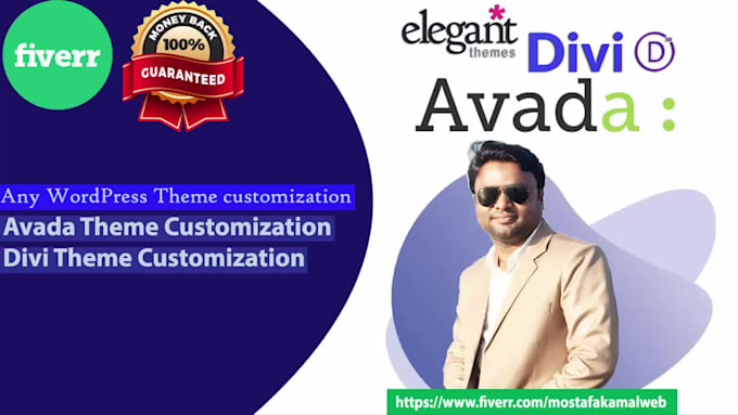 do wordpress theme customization,  divi theme customization, divi  expert