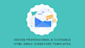 do professional, creative and clickable HTML email signature