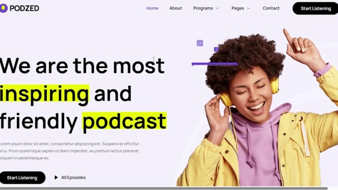 build radio website podcast website radio station website on wordpress