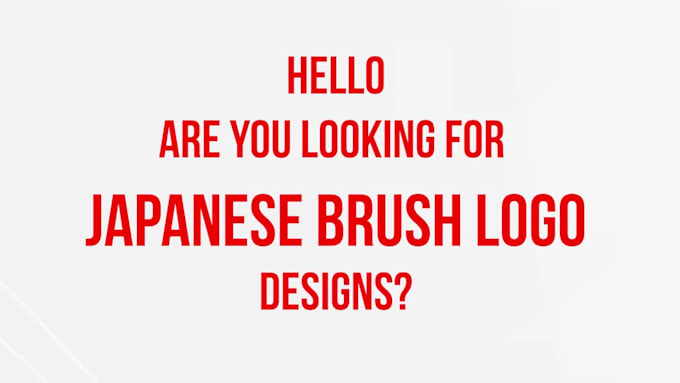 create modern japanese brush logo