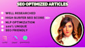 use jasper ai or jarvis to create surfer SEO optimized quality blog articles