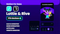 create custom lottie and interactive rive animation for app and web