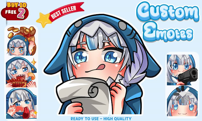 draw custom twitch emotes, sub badges and discord emojis for your stream channel