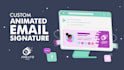 create a custom animated HTML email signature
