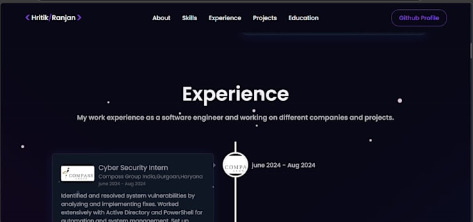 develop a modern and responsive full stack website