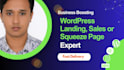 design creative business wordpress landing page,sales page