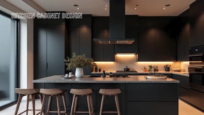 create your kitchen layout design and cabinet rendering