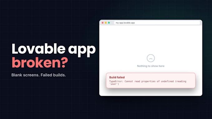 be your lovable expert to fix and deploy your lovable, bolt or base44 app