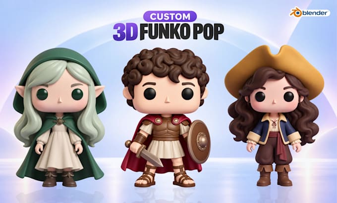 create custom 3d funko pop characters for 3d printing