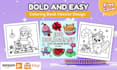 draw bold and easy coloring pages for kids and adults
