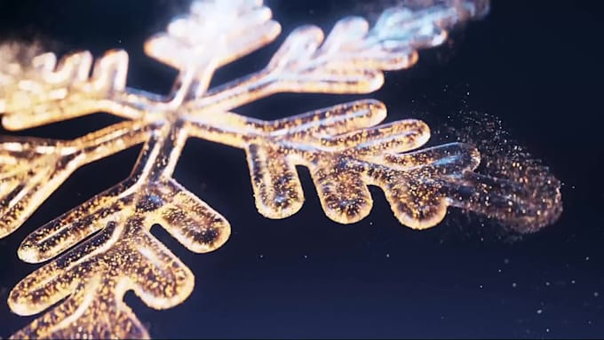 make beautiful snowflakes christmas greeting video