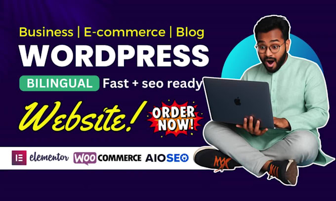 build and redesign a modern wordpress business website with speed and SEO
