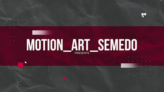 create custom motion design and any animated logo