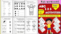 design kindergarten preschool kids activity book worksheets tracing workbook kdp