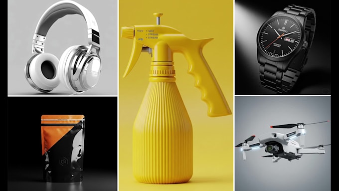 do 3d product modeling and realistic 3d rendering for amazon