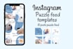 design instagram puzzle feed canva template