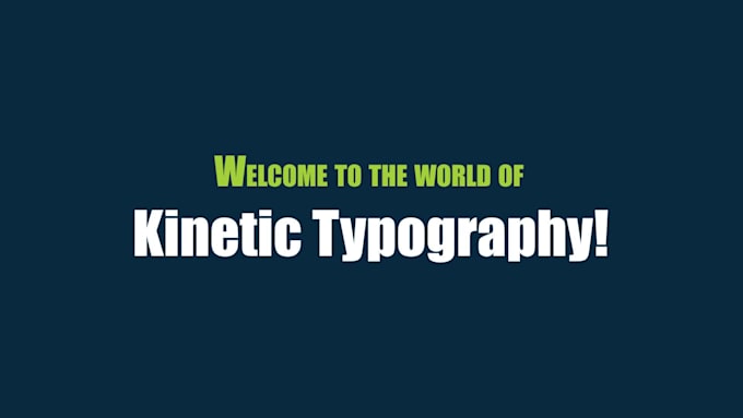 unique kinetic typography in 24 hours