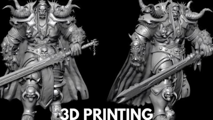 sculpt custom dnd tabletop miniature and 3d printable stl character