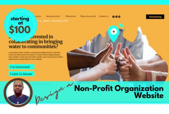 design nonprofit website for nonprofit charity donations