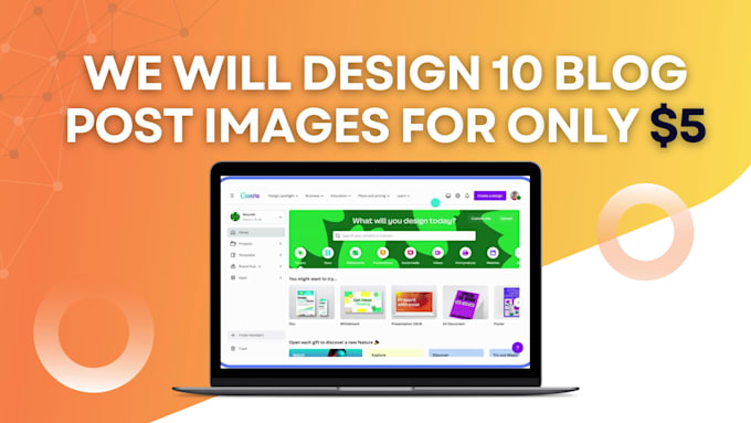 design 10 featured images, blog post images, or website banners