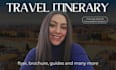 design your personalised travel itinerary in canva