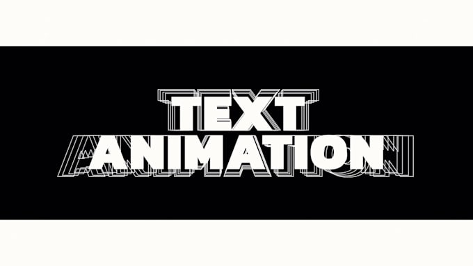 create motion graphics and text animation video