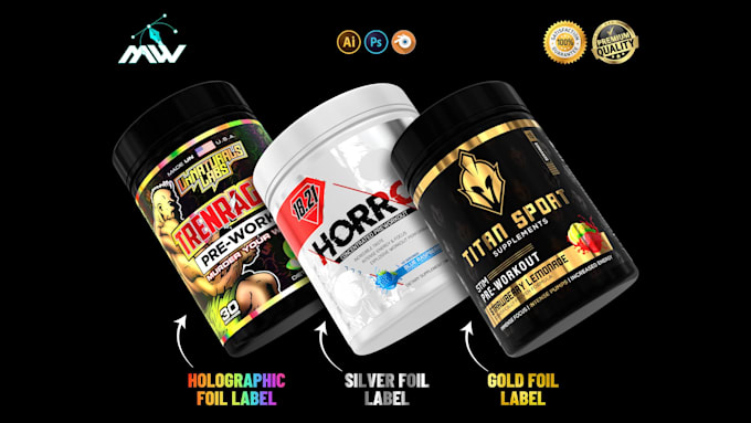 do product label design, bottle label packaging