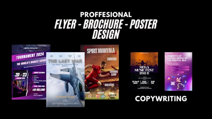 design a unique brochure and flyer with copywriting