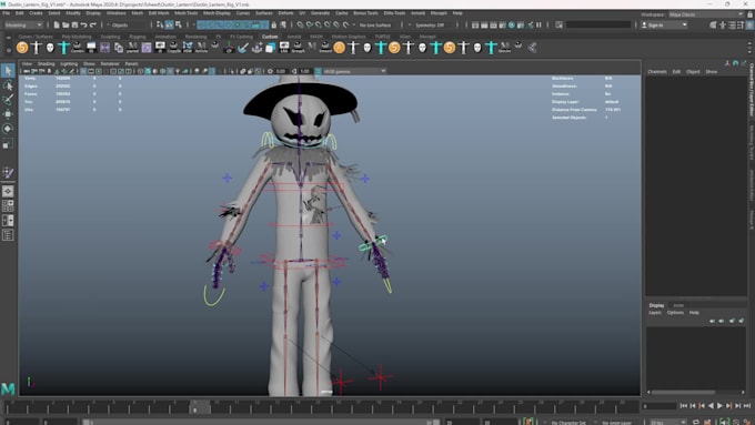 Velia Rig Rig 3d character in maya for animation and games by Asmaqasim00 | Fiverr