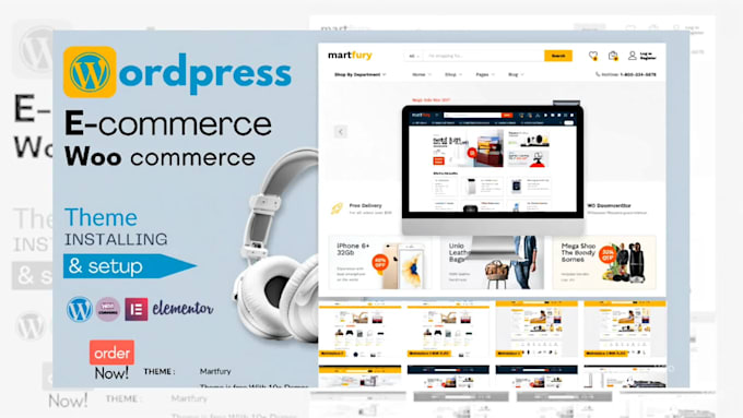 install and setup your wordpress ecommerce theme with woocommerce