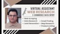 do virtual assistance, web research and ecommerce data entry