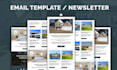 design editable responsive real estate HTML email newsletter template