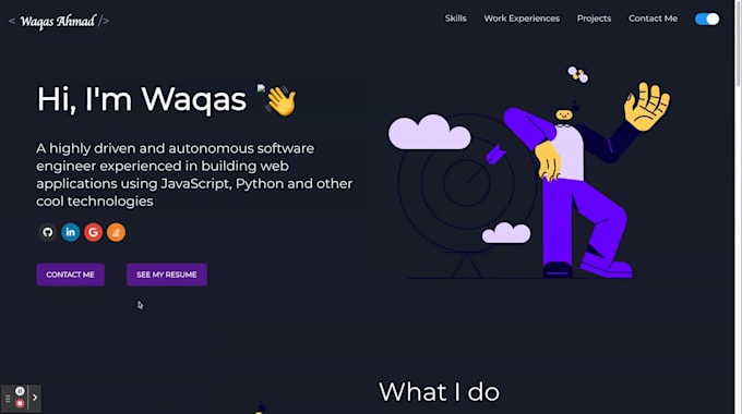 build a portfolio website, portfolio, and web app