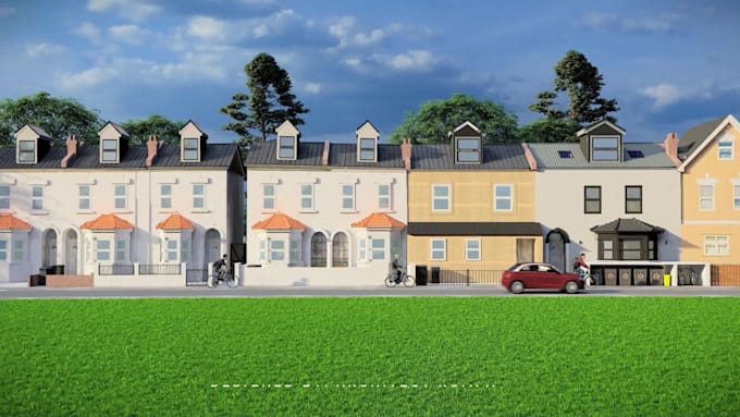 create photorealistic 3d architectural rendering and real estate visualization