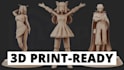 sculpt custom stylized 3d printable character fanart or oc
