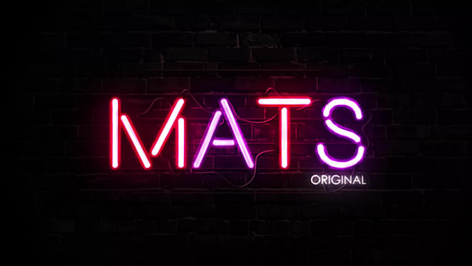 design amazing neon animations and logo