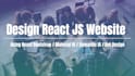 design react js website using  react bootstrap, material UI