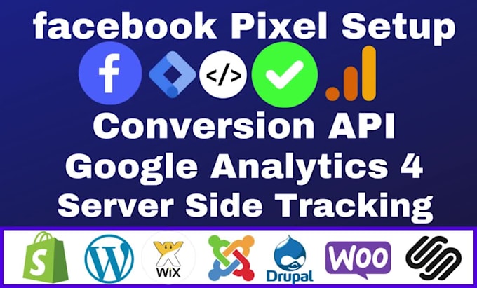 setup facebook meta pixel conversion API google analytics 4 server side tracking