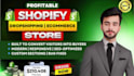 build profitable shopify store, design shopify dropshipping, ecommerce website