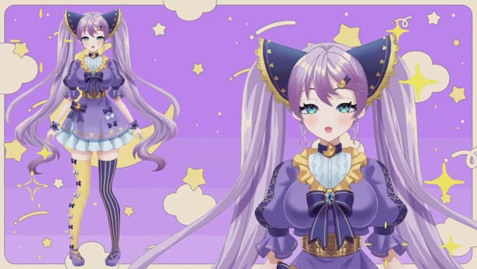 Draw And Rig 2d Vtuber Model 2d Vtuber Commission Live2d Model 2d