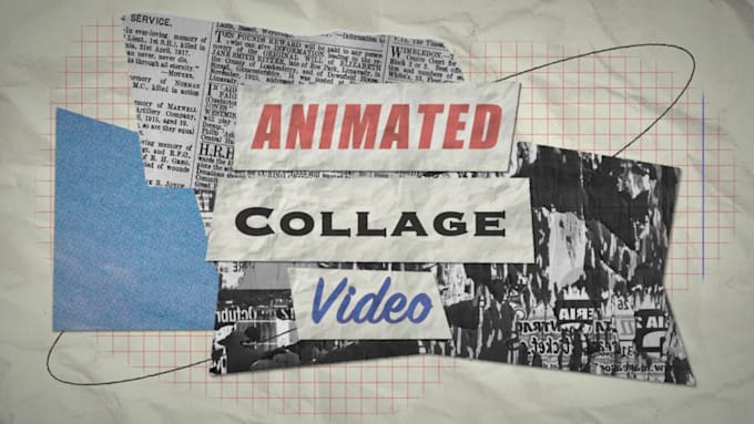 create a collage animated video ad or explainer